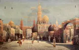 5 x 22.5in by Henri Carnier, oil, sold Mar 2019