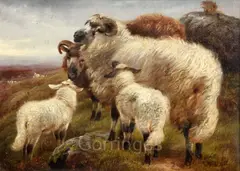 Untitled by Robert Watson, 1882, oil, sold Mar 2019