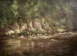 Untitled by William Ellis Barrington-Browne, oil on canvas, sold Mar 2019