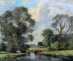 Untitled by Percy Lancaster, oil on canvas, sold Mar 2019