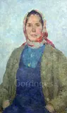 5in by Grigori Tseitlin, 1980, oil on board, sold Mar 2019