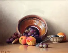 Untitled by Robert Chailloux, oil on board, sold Mar 2019