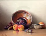 Untitled by Robert Chailloux, oil on board, sold Mar 2019