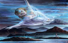 The Dream' signed 32 x 48in by Vladimir Tretchikoff, oil on canvas, sold Mar 2019