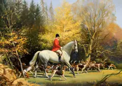 Untitled by Frank Wootton, oil on canvas, sold Mar 2019