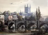 Untitled by Noel Leaver, watercolour, sold Mar 2019