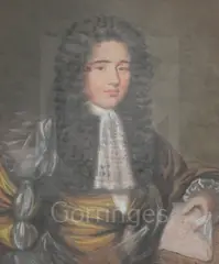 Untitled by Edward Luttrell, 1680, pastel on paper, sold Mar 2019