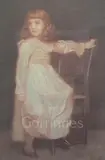 Sanguine chalkPortrait of a child standing beside a by Edward Robert Hughes, 1894, drawing, sold Mar 2019