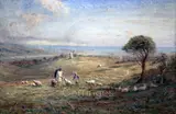 WatercolourA view of Brighton from Lancing Downssigned9 by Alfred Fitzwalter Grace, watercolour, sold Mar 2019