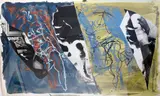 Eye and camera: Blue to Ochre by John Piper, screenprint, sold Mar 2019