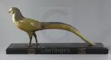 An Art Deco patinated bronze model of a pheasant, 29.5in by Demetre Chiparus, bronze, sold Mar 2019