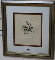 Apparatus and Hand' signed in pencil and numbered 106/250 10 x 8.5in by Salvador Dalí, lithograph, sold Mar 2019