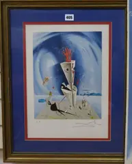 Colour lithographUntitled 1927signed in by Salvador Dalí, lithograph, sold Mar 2019