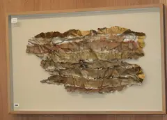 2 1980signed and by Beth Ames Swartz, mixed media on paper, sold Feb 2019
