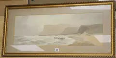 Fair Head by Joseph William Carey, 1918, watercolour, sold Feb 2019