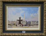 Place Concorde, Paris by Sydney Foley, oil on board, sold Jan 2019