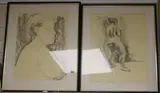 Untitled by Hugo Dachinger, pencil and pastel, sold Jan 2019