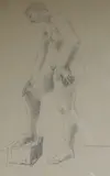 Untitled by Hugo Dachinger, pencil, sold Jan 2019