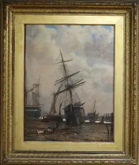 Untitled by William Jenner, oil on panel, sold Dec 2018