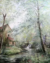 Untitled by Gaston Thierry, oil on canvas, sold Dec 2018