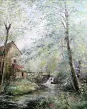 Untitled by Gaston Thierry, oil on canvas, sold Dec 2018