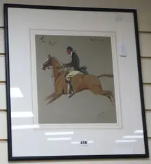 The Nut by Charles Johnson Payne, watercolour, sold Dec 2018