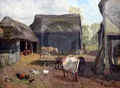 Untitled by Charles Collins, 1880, oil on canvas, sold Dec 2018