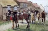 WatercolourHorse fairsigned7 by John Atkinson, watercolour, sold Dec 2018