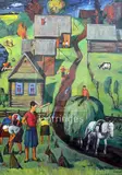 5 x 29in., unframed by Vasily Serov, 1978, oil on canvas, sold Dec 2018