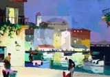 5 x 13.5in by Cecil Rochfort D'Oyly-John, oil on canvas, sold Dec 2018