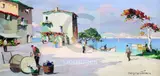 5 x 27.5in by Cecil Rochfort D'Oyly-John, oil on canvas, sold Dec 2018