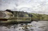 PastelWaterlilies on a Sussex river by Edward Stott, pastel, sold Dec 2018