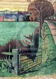 The Bird Scarers' signed and inscribed in pencil 20 x 14.5in by Simon Palmer, ink and gouache, sold Dec 2018