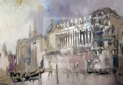 5in by William Walcot, 1942, pencil and watercolour, sold Dec 2018