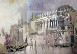 5in by William Walcot, 1942, pencil and watercolour, sold Dec 2018