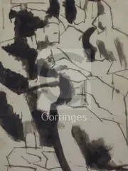 5in by David Bomberg, ink and pencil, sold Dec 2018
