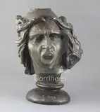 A bronzed plaster head of 'Le Genie de la Patrie dit aussi La Marseillaise by François Rude, sculpture, sold Dec 2018