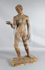 Bronzed resinYouth by Karin Jonzen, sculpture, sold Dec 2018