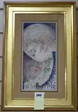 Deux Tetes by Bella Brzel, 1961, oil on canvas, sold Dec 2018