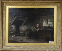 Untitled by John Blake McDonald, oil on board, sold Dec 2018