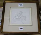 The Reaper by Joshua Cristall, 1826, pencil on paper, sold Dec 2018