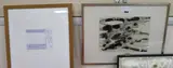 Untitled abstract by Jozef Mees, mixed media on paper, offered Nov 2018