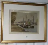 Rouen' (Sketch from Nature) signed, inscribed and dated 1896 24cm x 34cm by Thomas Bush Hardy, 1896, watercolour, sold Nov 2018