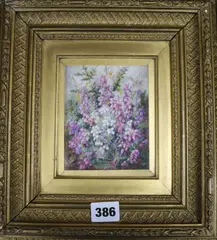 Study of heather by Albert Durer Lucas, 1865, watercolour, sold Nov 2018