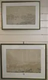 Scandinavian coastal towns, Largest 35 x 50cm by Joshua Edward Cooper, pencil, sold Nov 2018