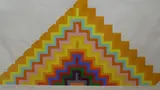 Ziggurat 5 signed and dated 1966, 67/70 48 x 81cm by Joe Tilson, 1966, screenprint, sold Nov 2018