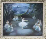 Margot Fonteyn & the Corps de Ballet by Carlotta Edwards, 1964, oil on canvas, sold Oct 2018