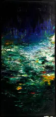 Lakeside by Martyn Brewster, oil on canvas, sold Aug 2012
