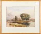 Windsor castle from the Brocas meadow by Edward Webb, sold Jul 2012