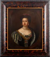 Half length portrait of Queen Anne by Sir Godfrey Kneller Half length portrait of Queen Anne, oil on canvas, sold May 2012